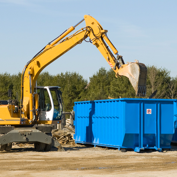 are there any restrictions on where a residential dumpster can be placed in Atlanta TX